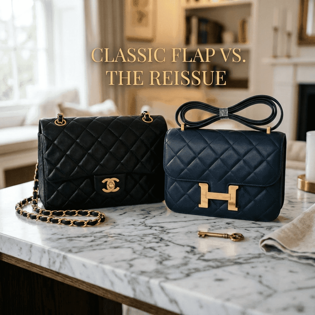 The Chanel Classic Flap vs. the Reissue