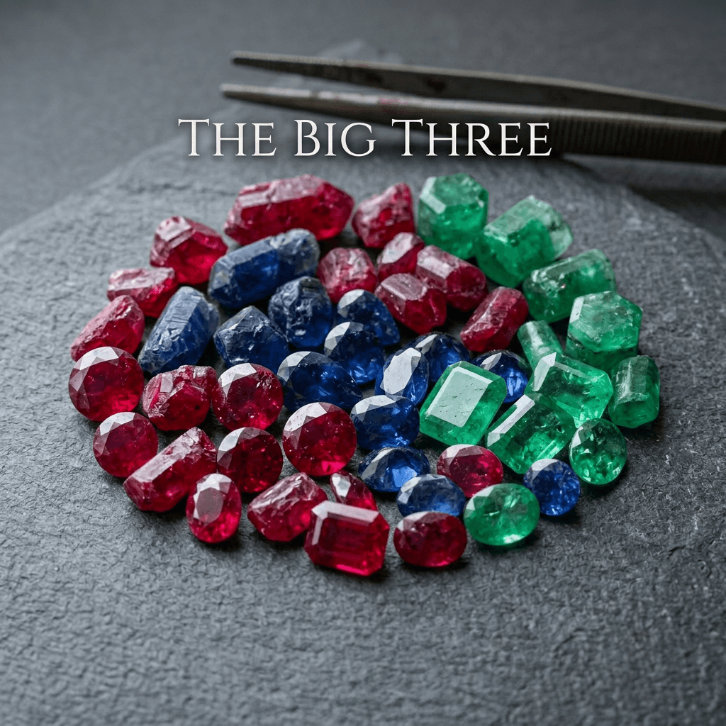 The Big Three: Ruby, Sapphire, and Emerald